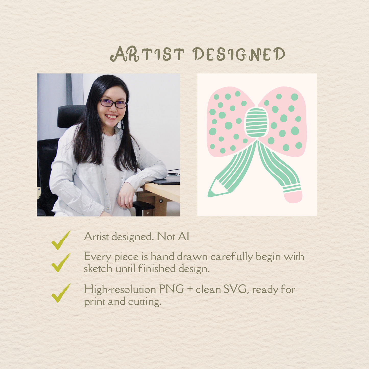 Pencil Bow SVG, Teacher Ribbon Cut File, Back to School Design for Cricut Silhouette, Classroom Sticker, Gift Tag, Planner Decor