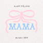 MAMA Bow SVG, Hand Lettered Mom Ribbon Cut File, Cute Coquette Design for Cricut Silhouette, Mother’s Day Card, Gift Tag, Sticker