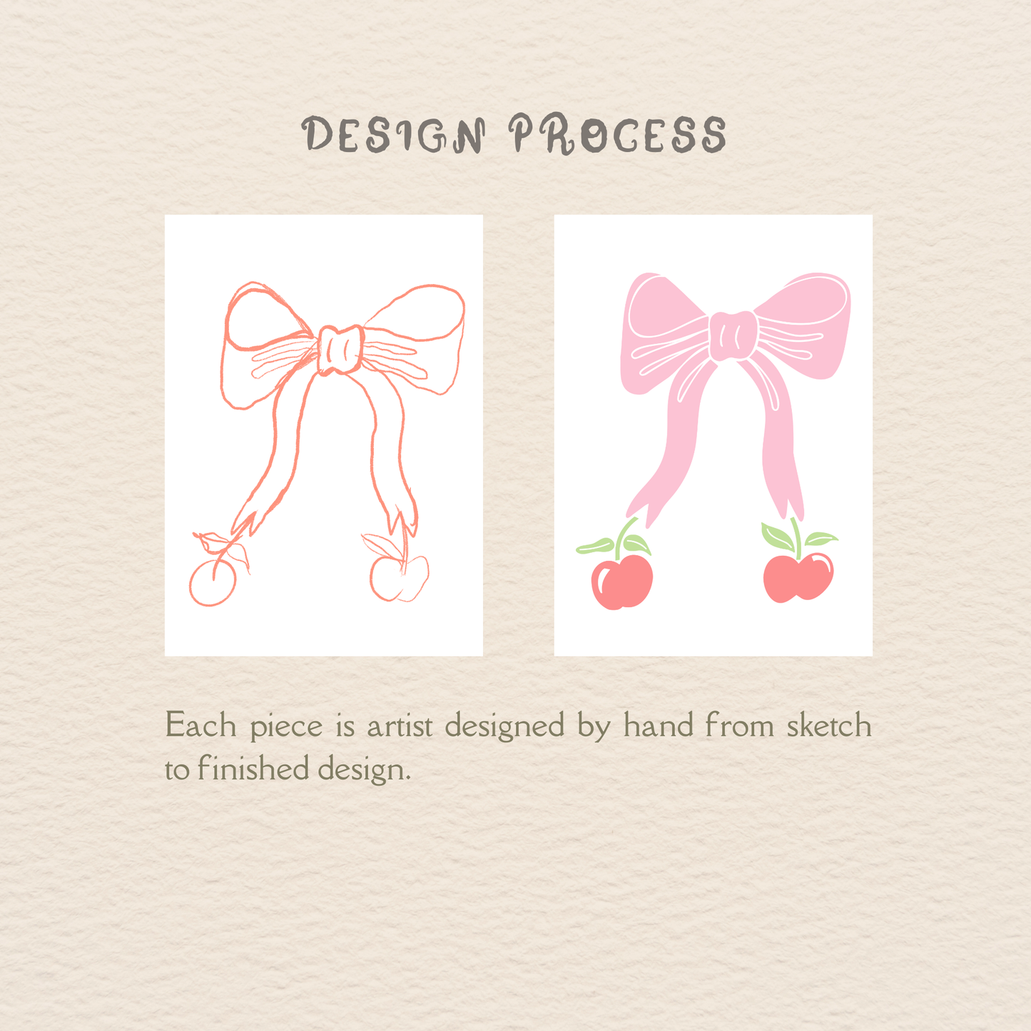 Pink Bow Cherry SVG, Coquette Ribbon Clipart Cut File, Cricut Silhouette Design for Stickers, Cards, Labels, Mother’s Day