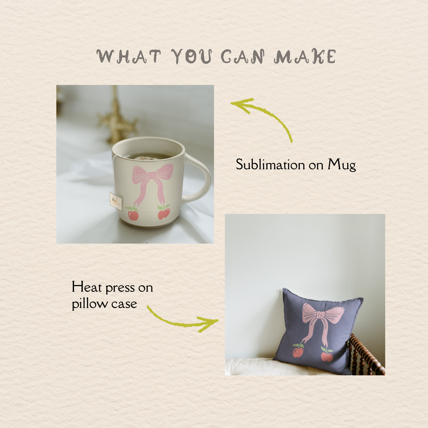 Pink Bow Cherry SVG, Coquette Ribbon Clipart Cut File, Cricut Silhouette Design for Stickers, Cards, Labels, Mother’s Day