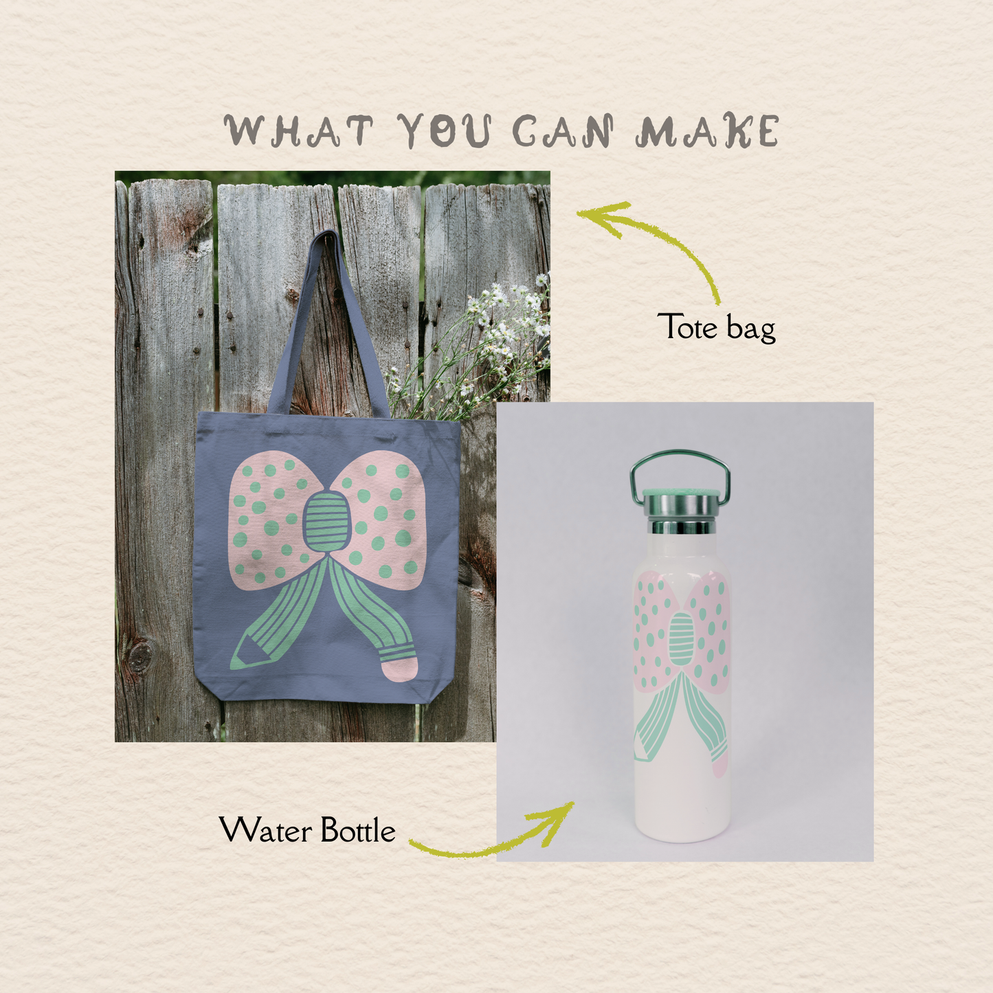 Pencil Bow SVG, Teacher Ribbon Cut File, Back to School Design for Cricut Silhouette, Classroom Sticker, Gift Tag, Planner Decor